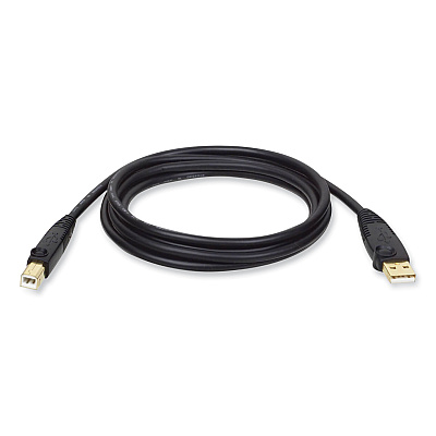 Tripp Lite USB 2.0 A/B Cable, 10 ft, Black (U022010)