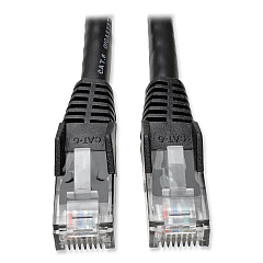 Tripp Lite CAT6 Gigabit Snagless Molded Patch Cable, 14 ft, Black (N201014BK)