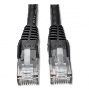 Tripp Lite CAT6 Gigabit Snagless Molded Patch Cable, 25 ft, Black (N201025BK)