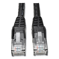 Tripp Lite CAT6 Gigabit Snagless Molded Patch Cable, 25 ft, Black (N201025BK)