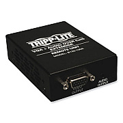 Tripp Lite VGA with Audio Over CAT5/CAT6 Extender, Box-Style Receiver, Range Up to 1,000 ft, TAA Compliant (B132100A)