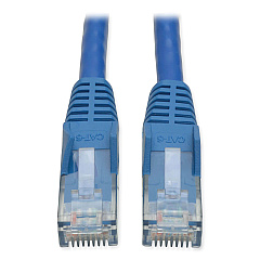 Tripp Lite CAT6 Gigabit Snagless Molded Patch Cable, 10 ft, Blue (N201010BL)