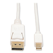 Tripp Lite Mini DisplayPort to DisplayPort 4K Adapter, 10 ft, White (P583010)