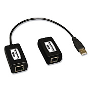 Tripp Lite USB Over CAT5/CAT6 Extender, Transmitter and Receiver, 1 Port, Range Up to 150 ft (TRPB202150)