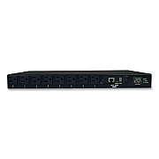 Tripp Lite Single-Phase ATS/Switched PDU with LX Platform Interface, 16 Outlets, 12 ft Cord, Black (PDUMH20ATNET)