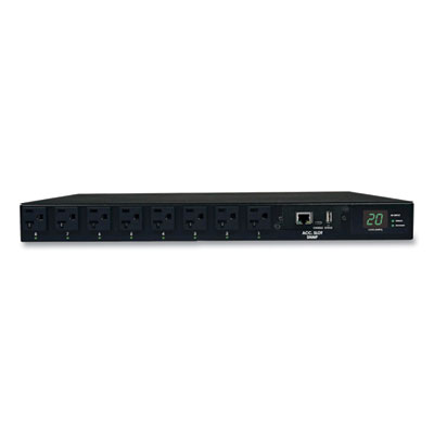 Tripp Lite Single-Phase ATS/Switched PDU with LX Platform Interface, 16 Outlets, 12 ft Cord, Black (PDUMH20ATNET)