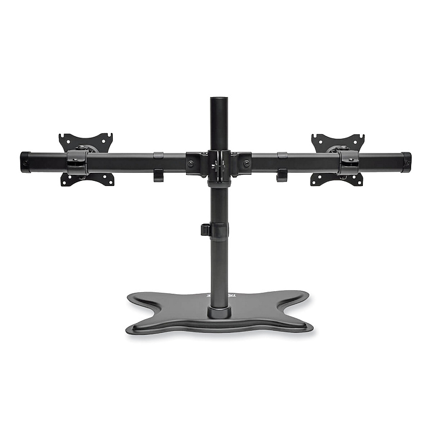 Tripp Lite Dual Desktop Monitor Stand, For 13" to 27" Monitors, 31.69" x 10" x 18.11", Black, Supports 26 lb (DDR1327SDD)