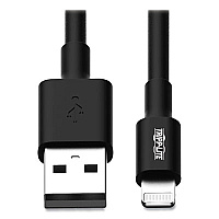 Tripp Lite Apple Lightning to USB Cable, 10 ft, Black (M100010BK)
