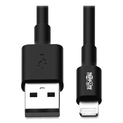 Tripp Lite Apple Lightning to USB Cable, 10 ft, Black (M100010BK)