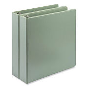 Samsill Earth's Choice Plant Based BOHO D-Ring View Binders, 1.5" Capacity, 11 x 8.5, Sage, 2/Pack (SAMU69542)