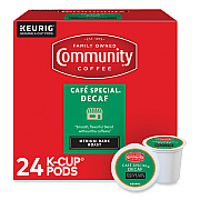 Community Coffee Cafe Special Decaf K-Cup, 24/Box (GMT6408CC)