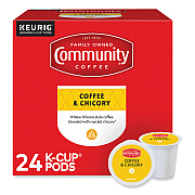 Community Coffee Coffee and Chicory K-Cup, 24/Box (GMT6414CC)