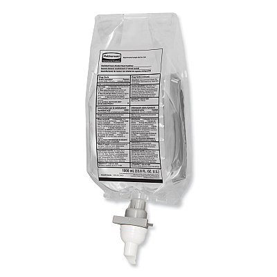 Rubbermaid Commercial AutoFoam Refill With Alcohol Foam Hand Sanitizer, Clear, 1,000 mL, Fragrance-Free, 4/Carton (RCP2080803)