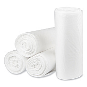 Pitt Plastics Eco Strong Plus Can Liners, 33 gal, 13 mic, 33" x 39", Natural, Perforated Roll, 250/Carton (PITPCRH333913N)