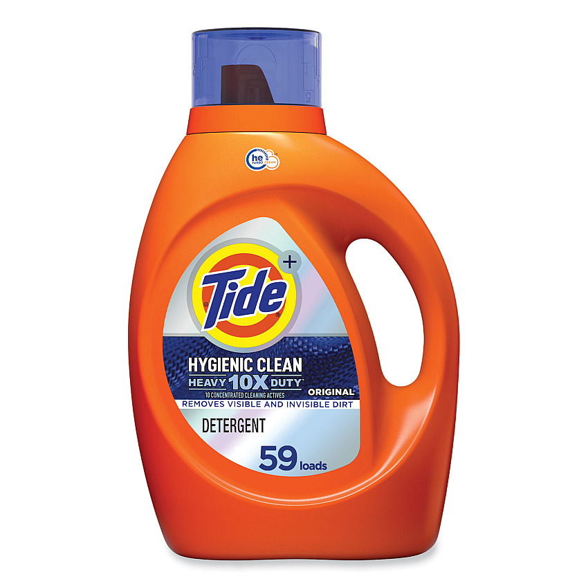 Tide Hygienic Clean Heavy 10x Duty Liquid Laundry Detergent, Original, 92 oz Bottle (PGC00166)