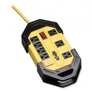Tripp Lite Power It! Safety Power Strip with GFCI Plug, 8 Outlets, 12 ft Cord, Yellow/Black (TLM812GF)