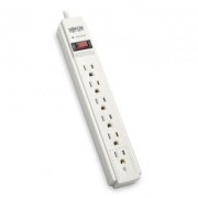 Tripp Lite Protect It! Surge Protector, 6 AC Outlets, 6 ft Cord, 790 J, Gray (TLP606TAA)