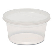 GEN Plastic Deli Container with Lid, 12 oz, Clear, Plastic, 240/Carton (GENDELI12OZ)
