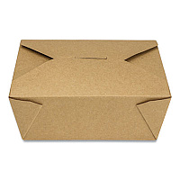 GEN Reclosable Kraft Take-Out Box, 48 oz, Paper, 300/Carton (GENPAPERBOX8)