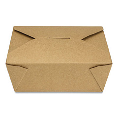 GEN Reclosable Kraft Take-Out Box, 48 oz, Paper, 300/Carton (GENPAPERBOX8)