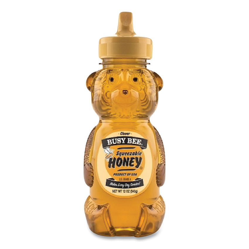 Busy Bee Clover Honey, 12 oz Bottle, 12/Carton (BKHBB1002)