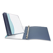 Avery Flexible View Binder with Round Rings, 3 Rings, 1" Capacity, 11 x 8.5, Gray (AVE17676)