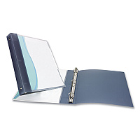 Avery Flexible View Binder with Round Rings, 3 Rings, 1" Capacity, 11 x 8.5, Gray (AVE17676)