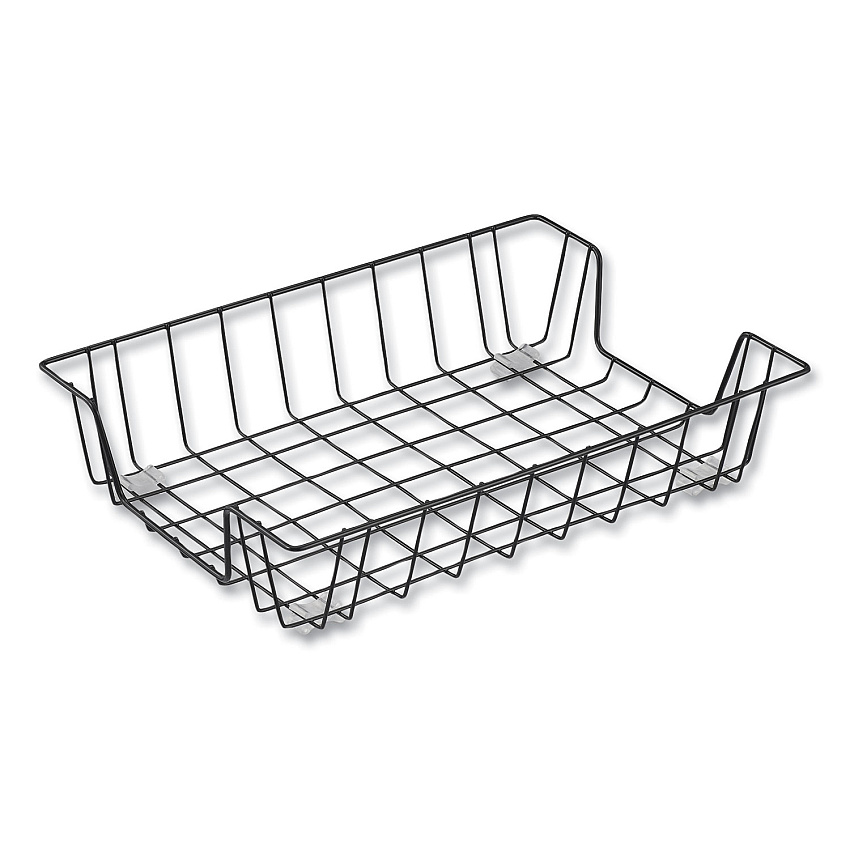 Universal Wire Metal Letter Tray, 1 Section, Letter Size Files, 10" x 14.13" x 3", Black (UNV20071)