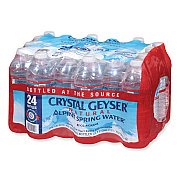 Crystal Geyser Natural Alpine Spring Water, 16.9 oz Bottle, 24/Carton (CGW24514CTDEP)