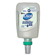 Dial Professional Antibacterial Foaming Hand Sanitizer Refill for FIT X1 Manual Dispenser, 1.2 L Refill, Fragrance-Free, 3/Carton (DIA19041)
