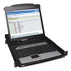 Tripp Lite 16-Port NetDirector 1U Rackmount Console IP KVM Switch with 19" LCD, TAA Compliant, Ships in 7-10 Business Days (B020U1619IP)