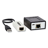 Tripp Lite 4-Port USB Over CAT5/CAT6 Extender Kit with Power, TAA Compliant, Ships in 7-10 Business Days (TRPB203104POC)