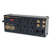 Tripp Lite Isobar Six-Outlet Surge Protector, 6 AC Outlets, 6 ft Cord, 3,330 J, Black, Ships in 7-10 Business Days (ISOBAR6DBS)