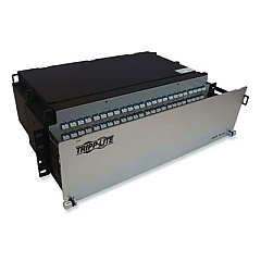 Tripp Lite 3U Preloaded Singlemode Fiber Cable Panel, (24) MTP/MPO (F) to (96) LC Duplex (F), 32.8 ft, YW, Ships in 7-10 Bus Days (N48S24M8L410)