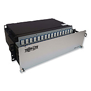 Tripp Lite 3U Preloaded Singlemode Fiber Cable Panel, (48) MTP/MPO (F) to (192) LC Duplex (F), 16.4ft, YW, Ships in 7-10 Business Days (N48S48M8L405)