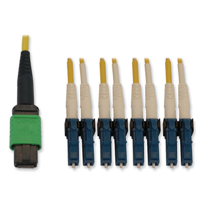 Tripp Lite Switchable Fiber Optic Cable, 16.4 ft, Yellow, Ships in 7-10 Business Days (N390X05M8LAP)