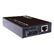 Tripp Lite 10/100 Mbps Ethernet Multimode Hardened Copper to Fiber Media Converter, Black, Ships in 7-10 Business Days (N784H01SCMM)