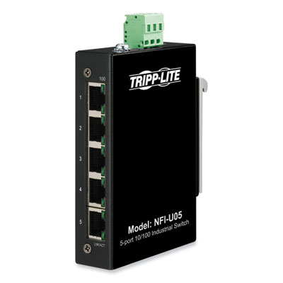 Tripp Lite 5-Port Unmanaged Industrial Ethernet Switch, TAA Compliant, Ships in 7-10 Business Days (TRPNFIU05)