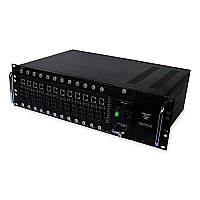 Tripp Lite 12-Slot Media Converter Chassis, 3U, Black, TAA Compliant, Ships in 7-10 Business Days (N785CH12)