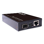 Tripp Lite Hardened Gigabit Fiber to Ethernet Media Converter, Black, Ships in 7-10 Business Days (N785H01SFP)