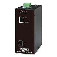 Tripp Lite Hardened Gigabit Fiber to Ethernet Media Converter with DC Power, Black, Ships in 7-10 Business Days (N785H01SFPD)