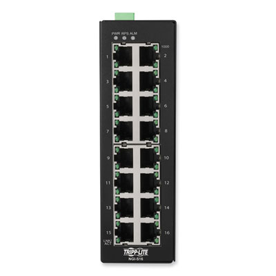 Tripp Lite 16-Port Lite Managed Industrial Gigabit Ethernet Switch, TAA Compliant, Ships in 7-10 Business Days (NGIS16)