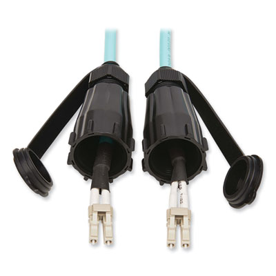 Tripp Lite Industrial Duplex Fiber Optic Patch Cable, 16.4 ft, Aqua, Ships in 7-10 Business Days (N82005MIND)