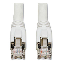 Tripp Lite CAT8 Snagless Patch Cable, 25 ft, White, Ships in 7-10 Business Days (N272025WH)