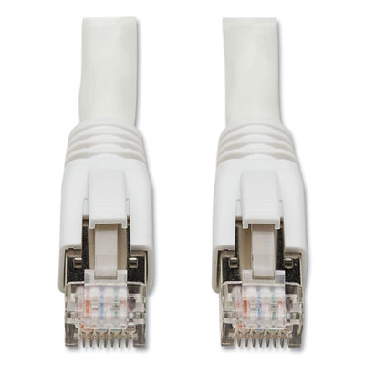 Tripp Lite CAT8 Snagless Patch Cable, 25 ft, White, Ships in 7-10 Business Days (N272025WH)