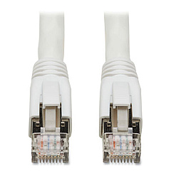 Tripp Lite CAT8 Snagless Patch Cable, 30 ft, White, Ships in 7-10 Business Days (N272030WH)