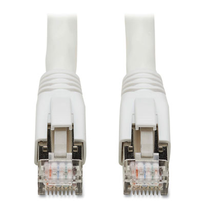 Tripp Lite CAT8 Snagless Patch Cable, 30 ft, White, Ships in 7-10 Business Days (N272030WH)