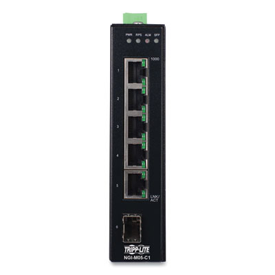 Tripp Lite 5-Port Managed Industrial Gigabit Ethernet Switch, TAA Compliant, Ships in 7-10 Business Days (NGIM05C1)