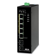 Tripp Lite 5-Port Unmanaged Industrial PoE+/SFP Gigabit Ethernet Switch, TAA Compliant, Ships in 7-10 Business Days (NGIU05C2POE4)