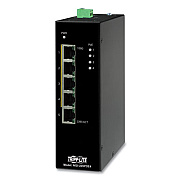 Tripp Lite 5-Port Unmanaged Industrial PoE+ Gigabit Ethernet Switch, TAA Compliant, Ships in 7-10 Business Days (NGIU05POE4)